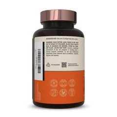 Close-up of bottle label highlighting K2 and D3 ingredients