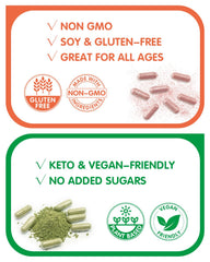 Front label of the product bottle with branding