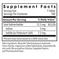 Side view of bottle showing 180 count label