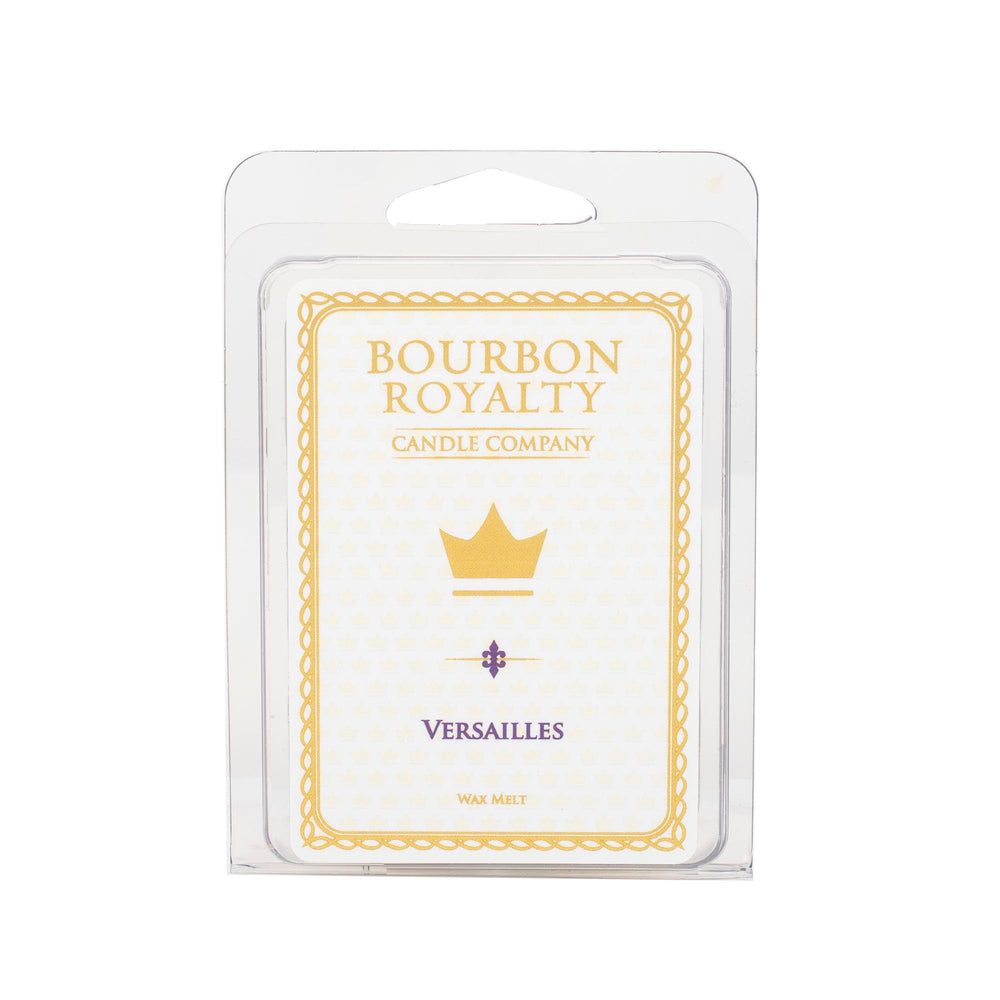 Bourbon Royalty Versailles wax cubes packaging offers premium gift-ready fragrance.