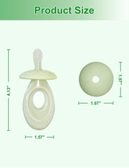 Back of brush showing tongue cleaner feature
