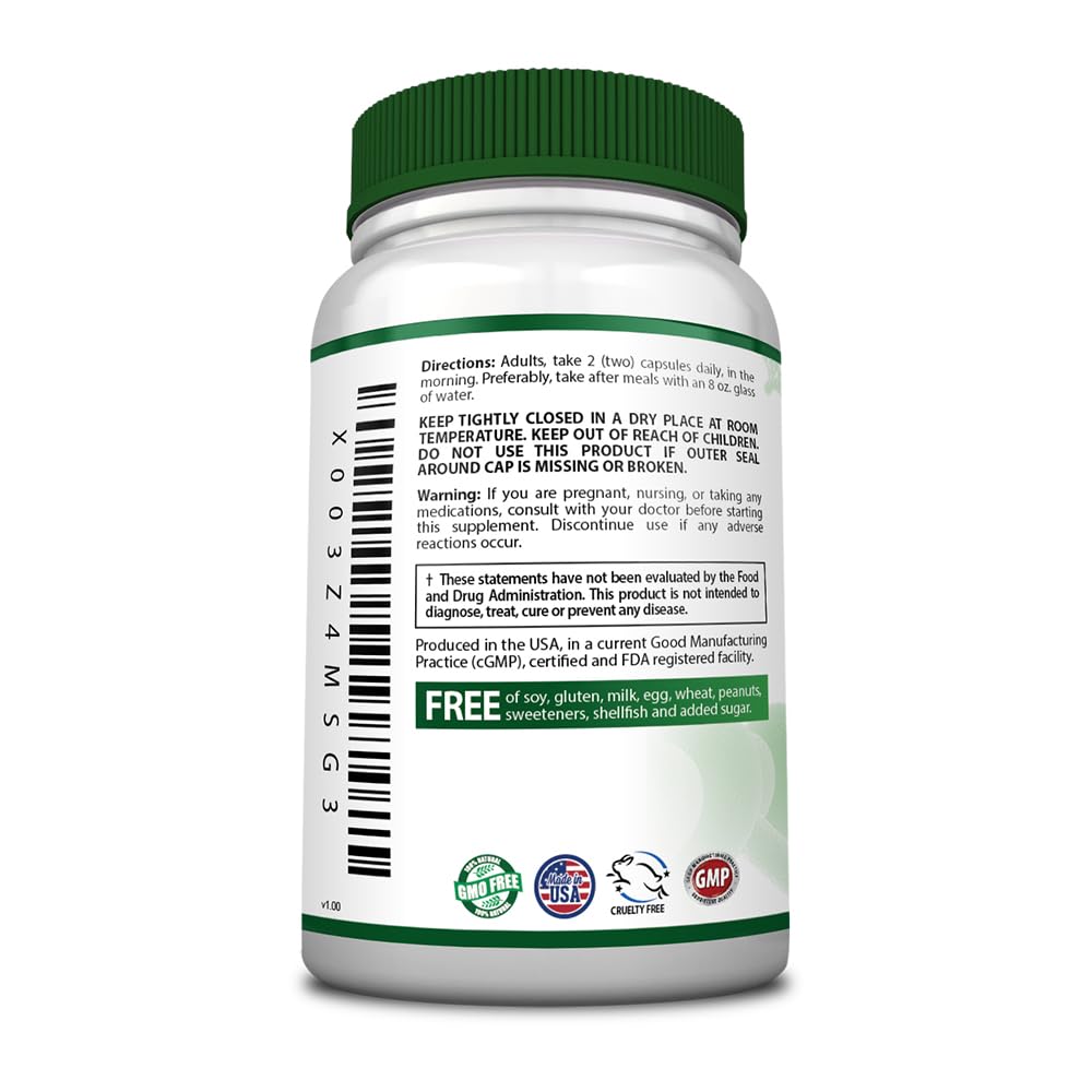 Close-up of FlarePro herbal complex label on Bowel Calm