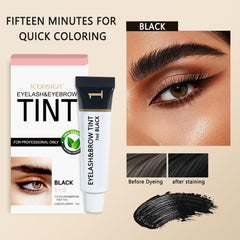 Boxveria brow-tint-application ensures even brow color for a defined look.