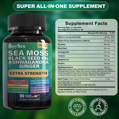 Sea Moss capsules bottle from the bundle