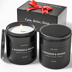 BOYUJK scented candle for men with stress relief blend