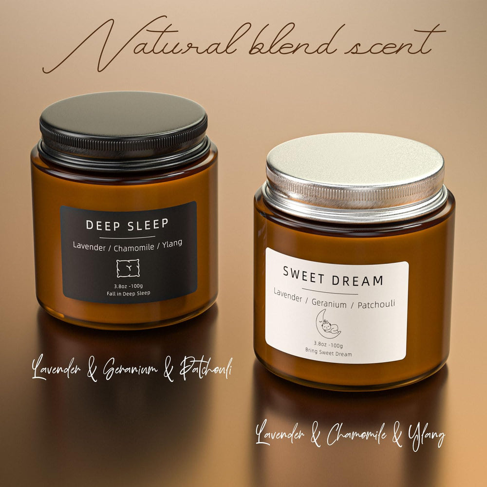 Candle set for romantic dinners, baths, reading