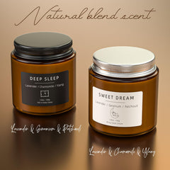Candle set for romantic dinners, baths, reading
