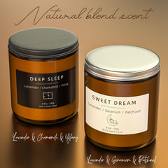 Deep Sleep candle with lavender, chamomile and ylang-ylang