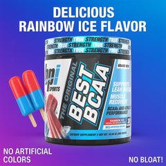 Serving scoop with BCAA powder