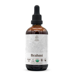 Front view of Brahmi USDA Organic Alcohol-Free Extract bottle