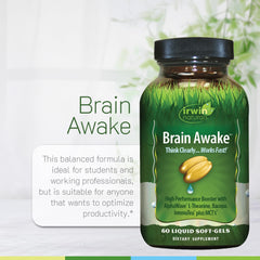 Brain Awake ingredients overview graphic