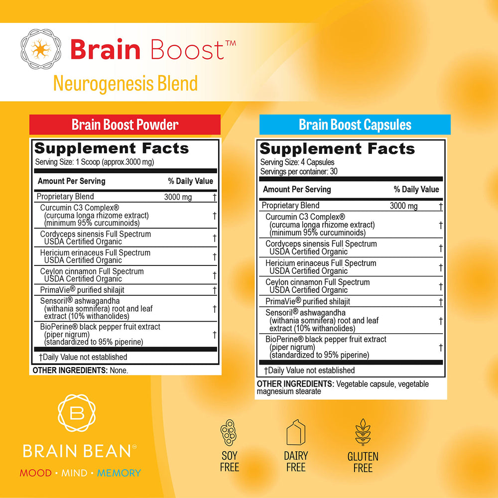 Brain Bean Brain-Boost being added to tea