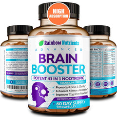 40-in-1 Brain Booster bottle front view