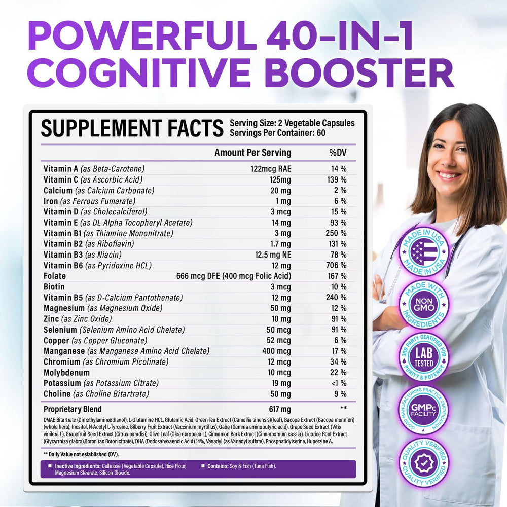 Bacopa Monnieri and DMAE imagery for brain health