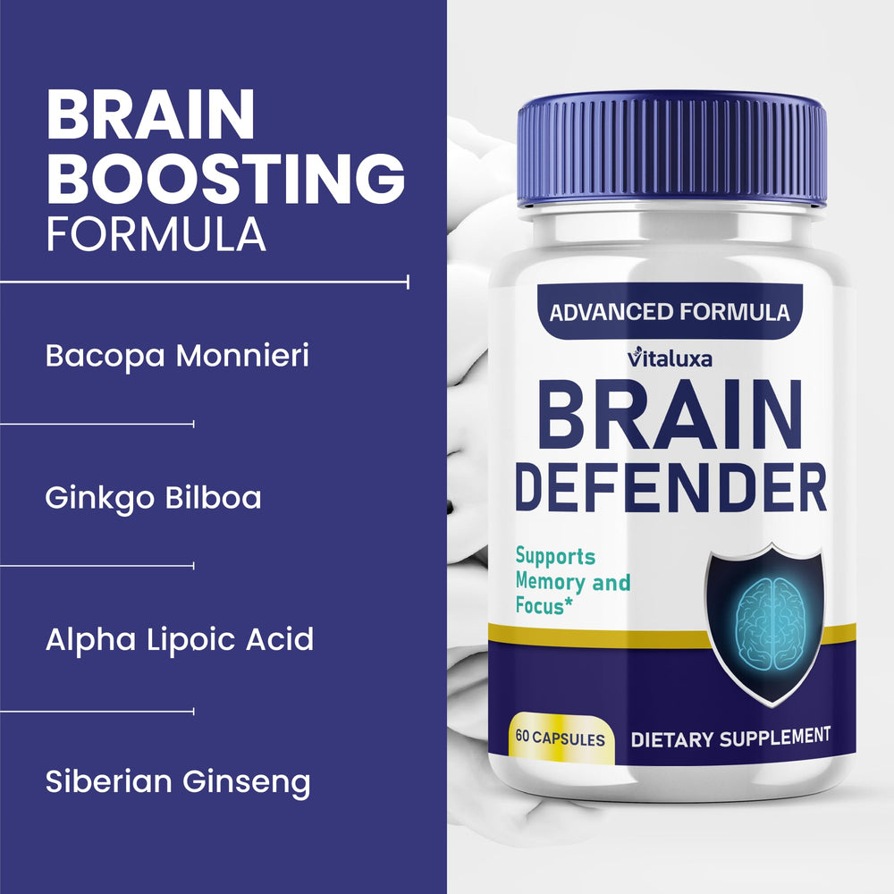 Brain Defender advanced nootropic capsules - front view
