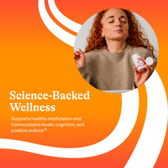 Brain health and energy support graphic for folinic acid