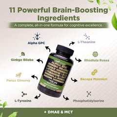 Brain health capsules for focus and memory