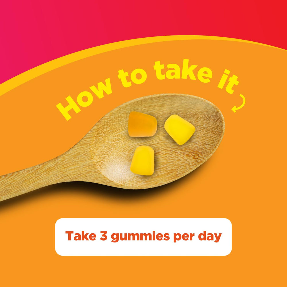 Gummies supporting brain, immunity and vision in kids