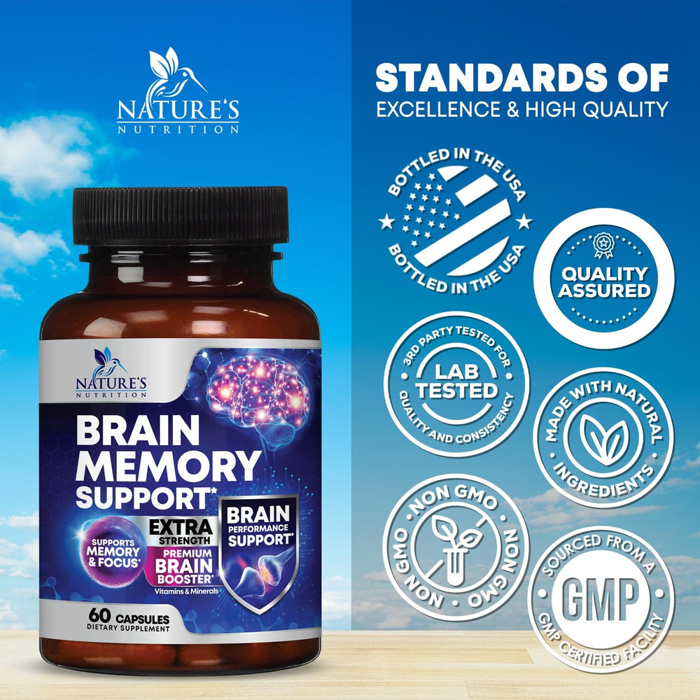 Capsules of Brain Memory Supplement Pills