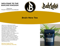 Brain New Tea ingredients including Ginkgo Biloba, Bacopa Monnieri, Gotu Kola and Rhodiola