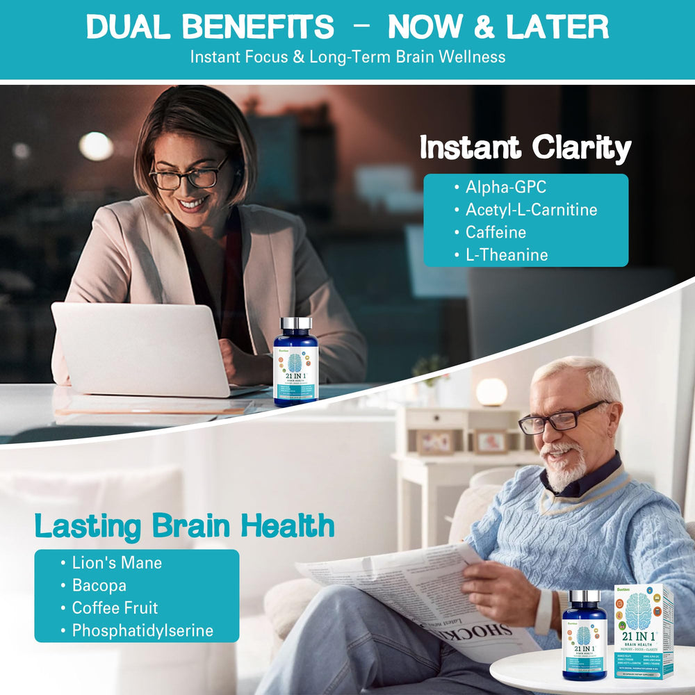 L-Theanine and caffeine for focused energy