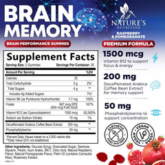 Close-up of gummy vitamins for concentration and alertness