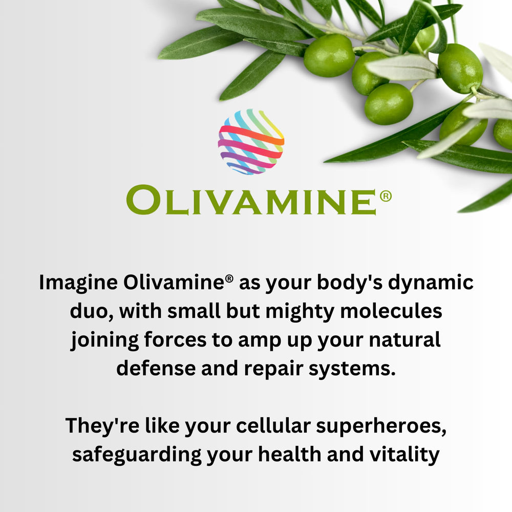 Olivamine ingredients including D3, B6 and B12 for brain support