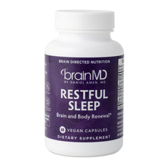 BRAINMD Dr Amen Restful Sleep bottle with 60 vegan capsules