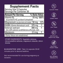 Close-up of Restful Sleep bottle label