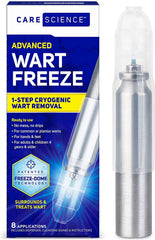 brand Care Science Wart Remover Freeze bottle with precision applicator for targeted treatment.