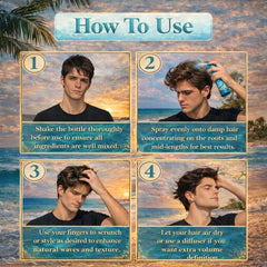 BRAVA Sea Salt Spray wave definition for relaxed surfer-inspired style