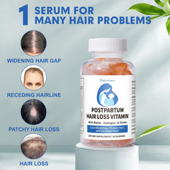 Breastfeeding-safe postpartum hair loss vitamins packaging label