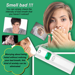 Side view of portable odor detector