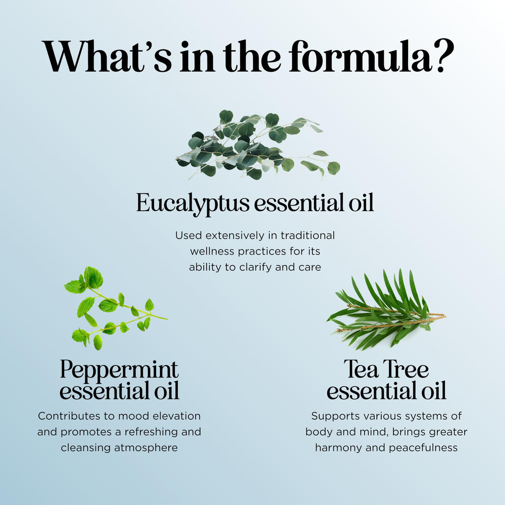 Shower aromatherapy with Breathe essential oil blend