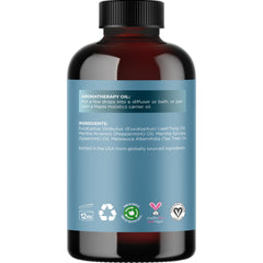 Diffuser diffusing essential oil blend for showers and home