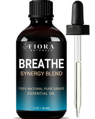 Breathe essential oil bottle ready for diffuser setup