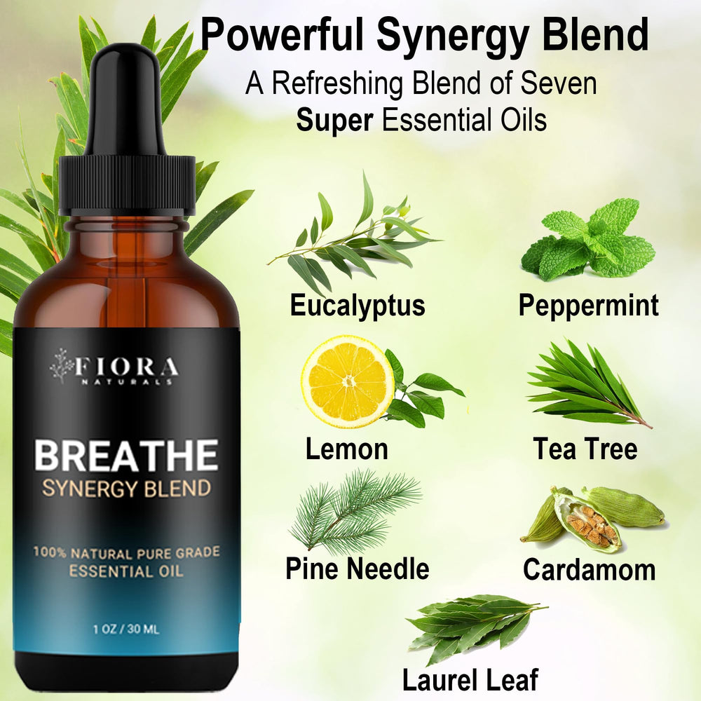 Breathe essential oil diffusing with mist
