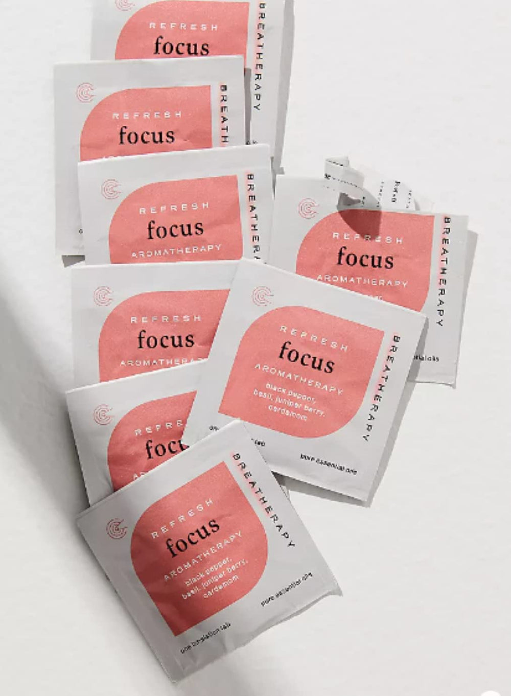 Breatherapy aroma patch applied on chest for focused concentration