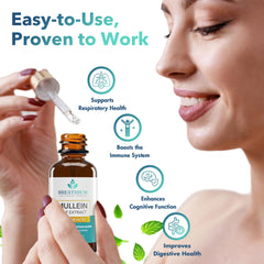 Breathium Mullein Drops product label