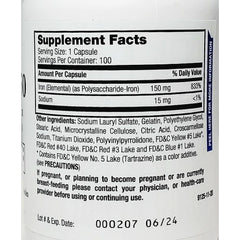 Non-blister packaging concept for Breckenridge Ferrex 150 capsules