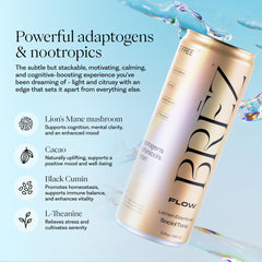 Graphic showing BRĒZ Flow ingredients