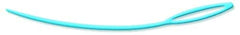 Close-up of BridgeAid floss threader eye and smooth edge
