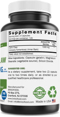 Close-up of Brieofood Cat's Claw bottle showing 1000 mg per serving
