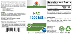 USA-made Brieofood NAC supplement bottle with GMP certification