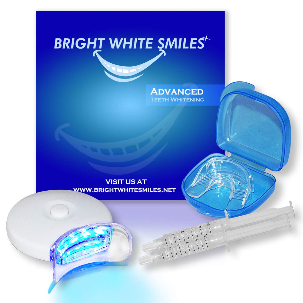 Bright White Smiles whitening kit with LED light and mouth tray