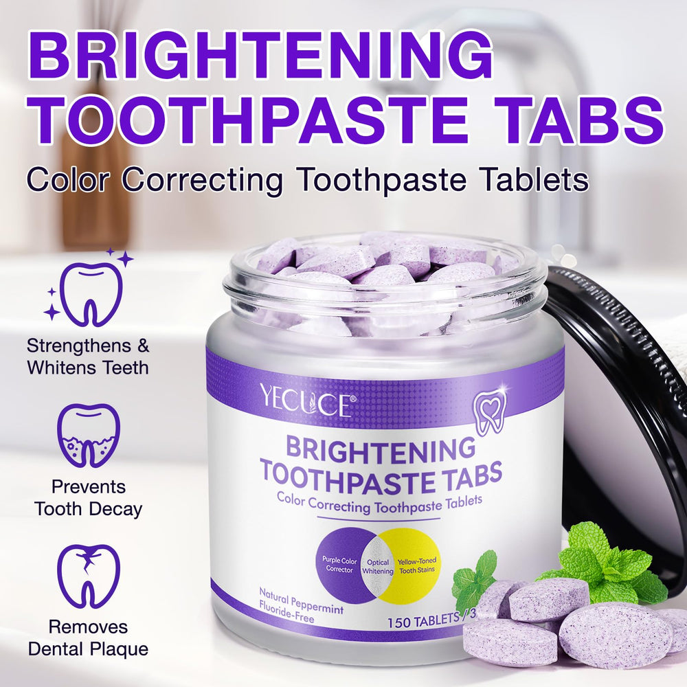 Enamel-safe purple toothpaste whitening without peroxide