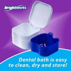Easy to clean, dry, and store dental bath
