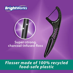Close-up of Brightworks ECO 225-count floss picks