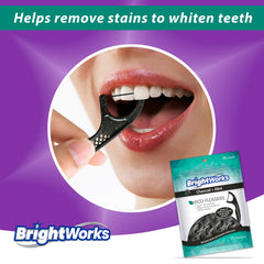 Floss picks reaching below the gum line for effective cleaning