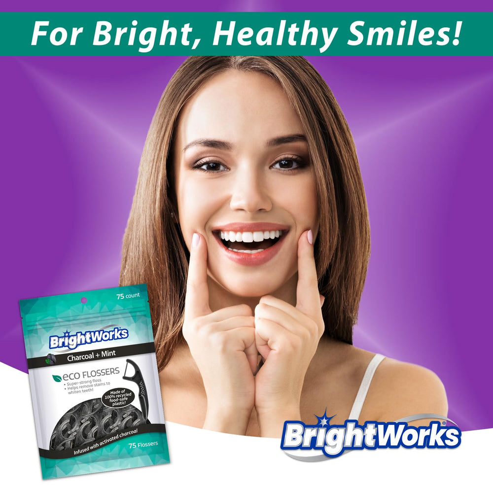 Illustration of post-consumer recycled plastic material used in floss picks